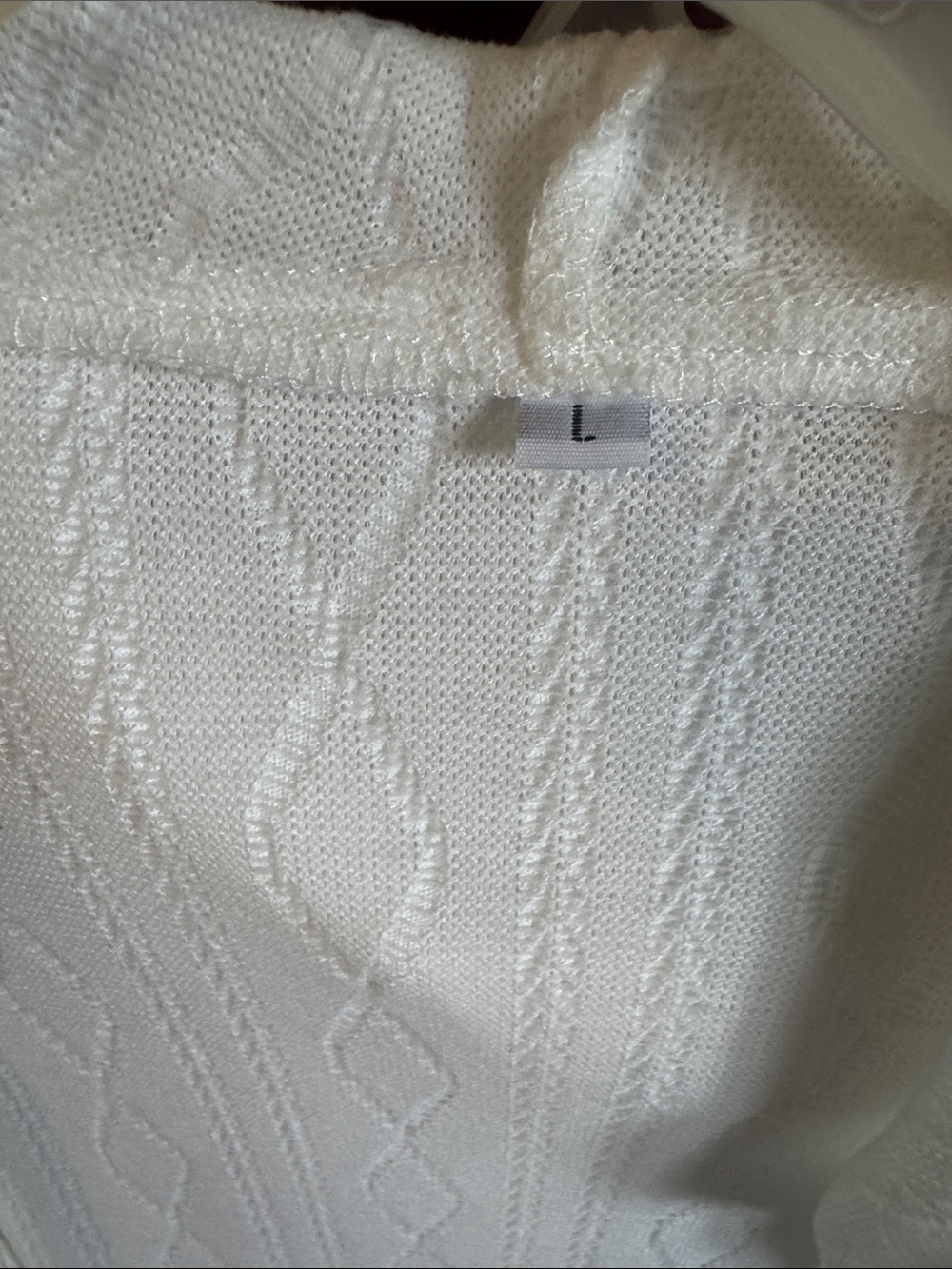 Women's white Wide-Leg Knit Pants with Matching Hooded Top - Picture 2 of 9